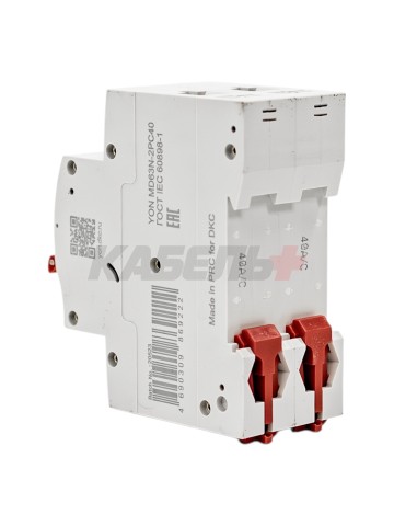 Автоматический выключатель YON max типа MD63N, 6кА, 2 полюса, хар-ка C, 40А DKC