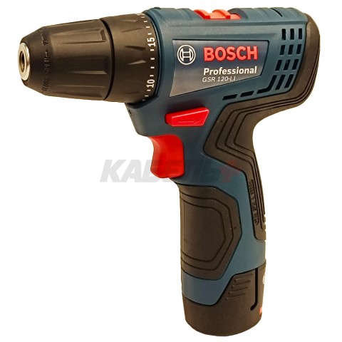 Шуруповерт GSR 120-LI аккумуляторный (30Nm / 2*2.0Ah / Кейс), BOSCH