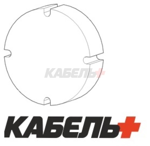 Заглушка для подрозетников выдавливаемая d67 (10 штук)