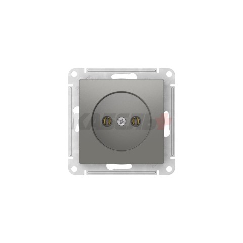 ATLASDESIGN РОЗЕТКА без заземления без шторок, 16А, мех., быстрозажим. клем., СТАЛЬ