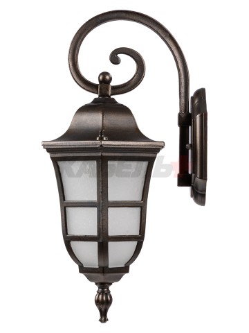 Светильник садово-парковый "Меридиан" 100 Вт, вниз, алюм., матовое/кофейный, Е27, TDM