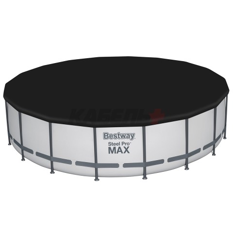 56462 Каркасный бассейн Steel Pro Max 549х122см фил.-насос 5678л/ч, лестница, тент BESTWAY