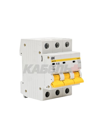 KARAT Автоматический выключатель ВА47-29 3P B 32А 4,5кА IEK