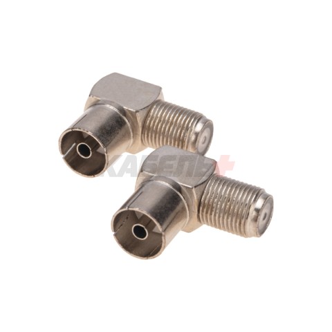 Переходник угловой гнездо F – гнездо TV PROconnect