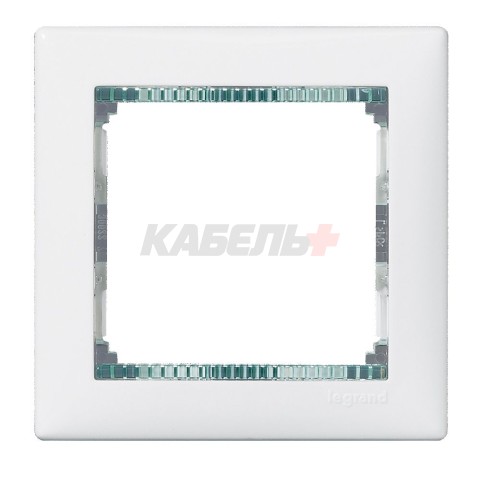 VALENA DIY Рамка 1-местная белый кристалл