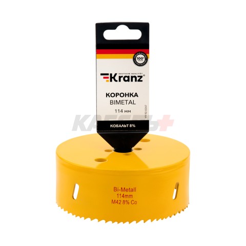 Коронка Bimetal 114мм KRANZ