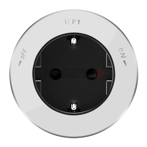 MULTITRACK Розетка 2К+З круглая 16 А/250 В БЕЛЫЙ