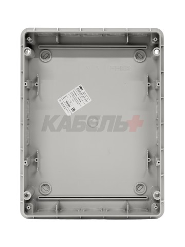 TEKFOR Корпус пластиковый ЩРВ-П-24 IP41 черная прозрачная дверь IEK