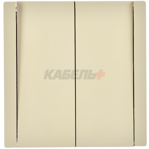 FORTE&PIANO Выключатель 2-клавишный перекрестный 10А FP409 ваниль IEK