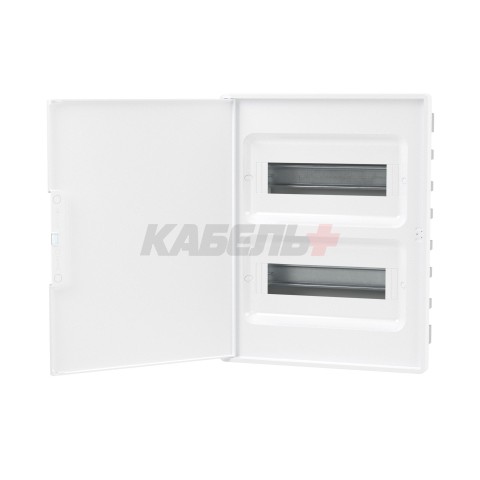 Щиток 24 мод встраиваемый для полых стен FRAME, белый, с белой дверцей,с 4 шинами PEN (2шт на 8 отв. и 2шт на 6 отв) DKC