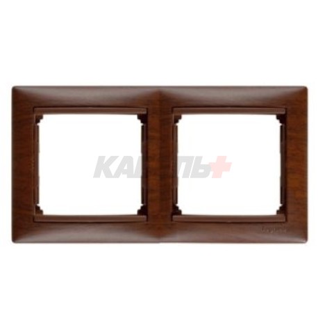 VALENA DIY Рамка 2-местная дерево тонированное