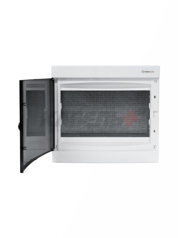 N2x18C IT, Щит навесной мультимедийный, 2 ряда, прозрач. дверца, IP40