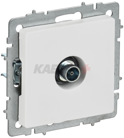 BRITE Розетка TV оконечная РТВ11-0-БрАБ арктический белый IEK