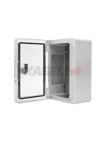 ПАНЕЛЬ ABS С ПЛАСТИКОВОЙ ПРОЗРАЧНОЙ КРЫШКОЙ 20X30X13