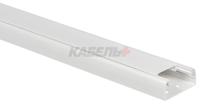 010419 DLP - Кабель-канал, с гибкой крышкой 65мм, 50x80х2000мм (ВхШхД), белый, ПВХ