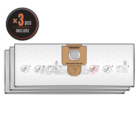 Фильтр-мешок синтетический DAEWOO DAVC 20TBH ( 3 шт.)