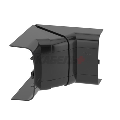 Угол внутренний 90х50 мм, изменяемый черный DKC