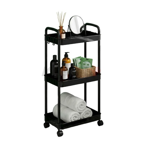 CP VSC-01-bk этажерка пластиковая на колесах