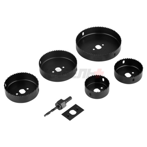 Набор кольцевых пил по дереву, 64-127 мм, 9 предметов KRANZ