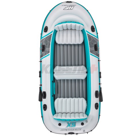 65159 Надувная лодка "Adventure Elite X5 Raft Set" вёсла, насос 364х166см BESTWAY
