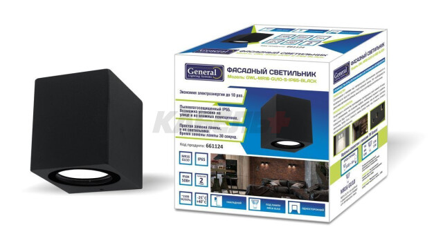 Фасадный светильник  GWL-MR16-GU10-S-IP65 BLACK