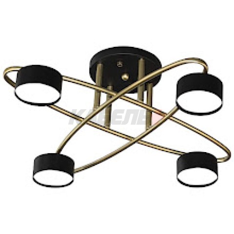 Светильник N6658/4 золото/чёрный