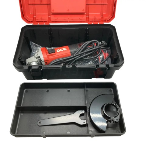 Машина шлифовальная угловая DCK KSM10-125, 1100Вт, 125мм, пылезащита, усиленые шестерни.