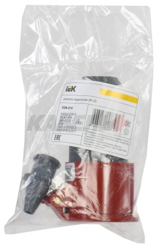 Розетка переносная ССИ-214 3Р+РЕ 16А 380-415В IP44 IEK