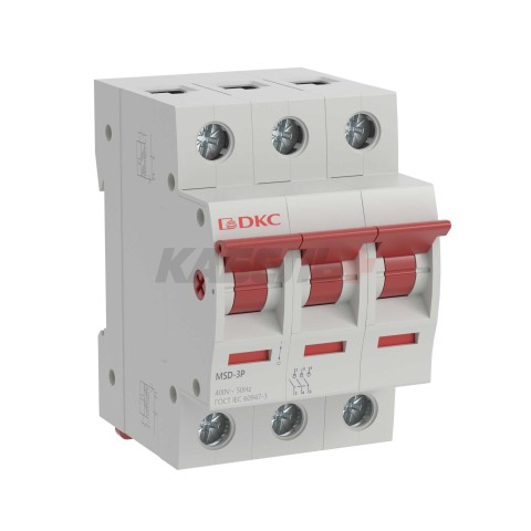 Выключатель нагрузки модульный YON max типа MSD, 3 полюса, 100А DKC
