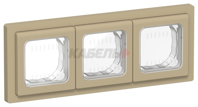 FLITE Рамка 3-местная IP55 Рпро-3-55-ФлХ хаки IEK