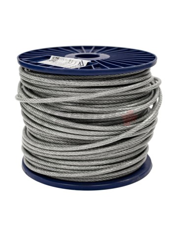 DIN 3055 Трос сталь в ПВХ SWR M 5 PVC М 6 (100м)