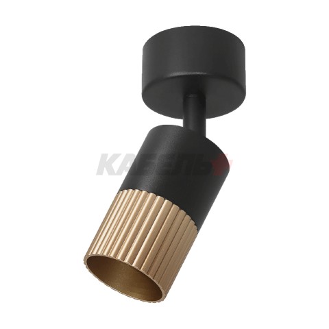 Светильник WOLTA WSL-GU10/S18BG под лампу GU10 Черный / золотой DUO