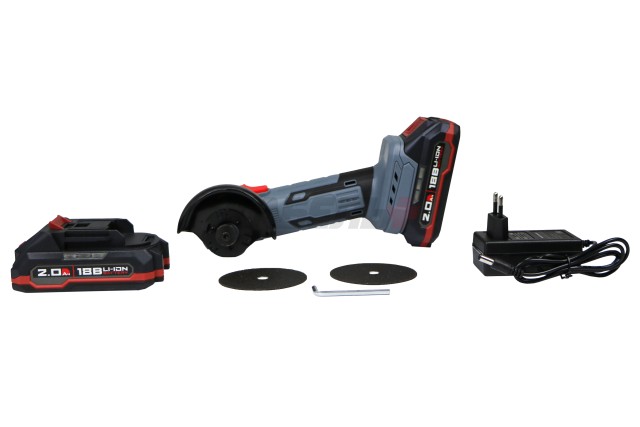 Аккумуляторная бесщеточная МИНИ УШМ PROFIPOWER DGA-18B (18В, 76мм, Li-ion-2шт, 2.0Ач, 0-20000об/мин, З/У,в кейсе)