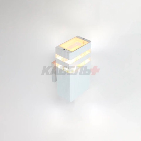 Фасадный светильник General GWL-MR16-GU10-S-IP65 Белый с двойным боковым рассеивателем Катет