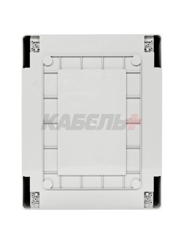 Пластиковый корпус 500х400х180 (ВхШхГ) серая дверь, с монтажной платой, Design Pro Series IP67