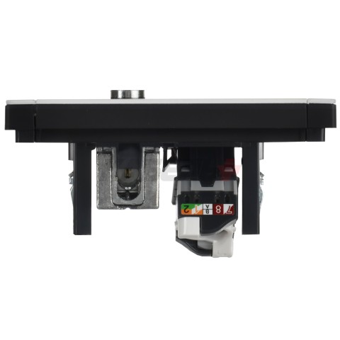 FORTE&PIANO Розетка двойная TV+RJ45 кат.5E FP236M металл белый IEK