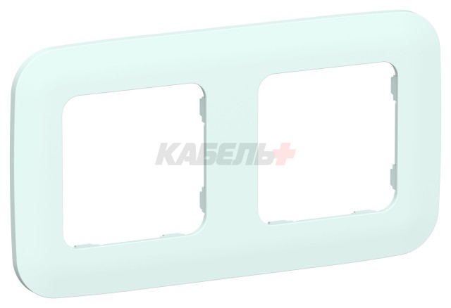 FLITE Рамка 2-местная РУ-2-А-ФлХЛ холодный лед IEK