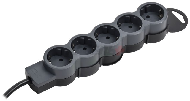 STANDARD Удлинитель У05 5 мест 2P+PE 3м 3х1,5мм2 16А черный IEK