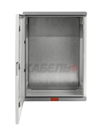 Пластиковый корпус 700х500х250 (ВхШхГ) серая дверь, с монтажной платой, Design Pro Series IP67