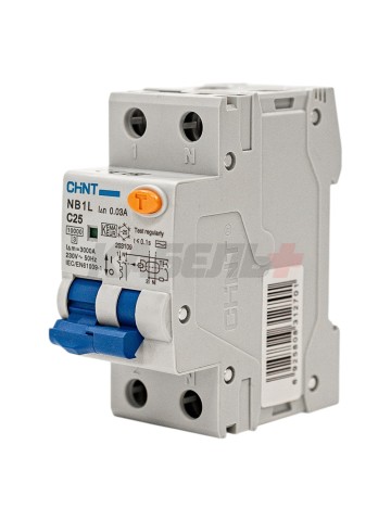 Дифавтомат NB1L 1P+N C25 30mA тип AC 10kA (36mm) (R)