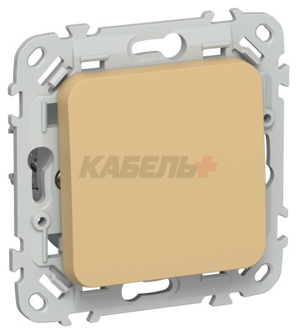 FLITE Выключатель 1-клавишный 10А ВС11-1-0-ФлШм шамуа IEK