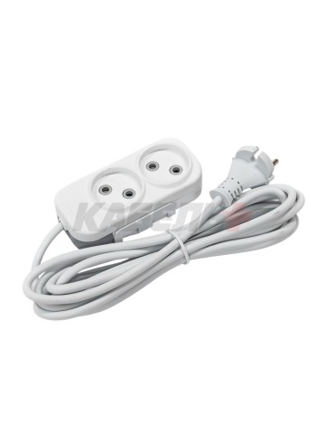 EL-BI,Myra,удлинитель 2гн3м б/з белый,527-110203-260