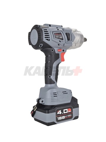 Аккумуляторный гайковерт бесщеточный ударный E0105 ProfiPower DWDTW-20V (Li-ion-1шт, 4.0Ач, 600Нм, З/У, кейс)