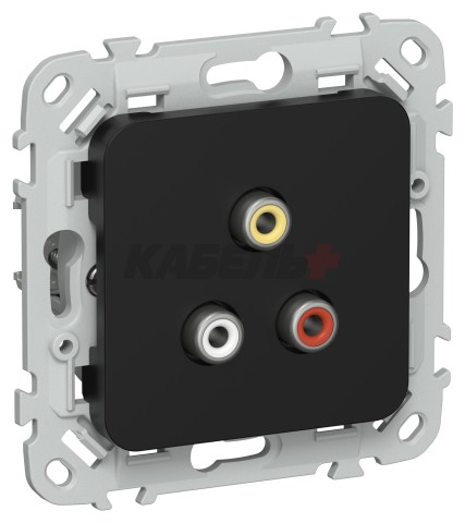 FLITE Розетка RCA РАрса-ФлЧ черный IEK