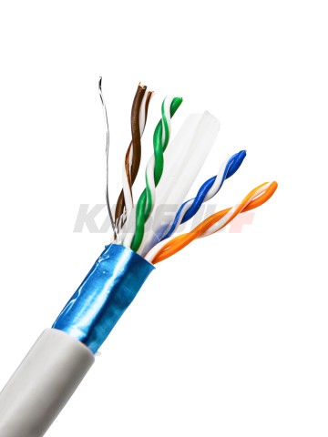 ITK Витая пара F/UTP кат.6 4x2х23AWG solid PVC серый (305м)