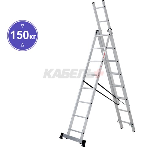 Лестница 3х 8 трехсекционная ал., серия NV123 Новая высота