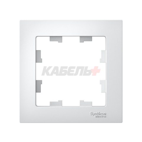 ATLASDESIGN 1-постовая РАМКА, БЕЛЫЙ