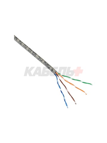ITK Витая пара U/UTP кат.5E 4х2х24AWG solid PVC серый (305м) РФ/Т