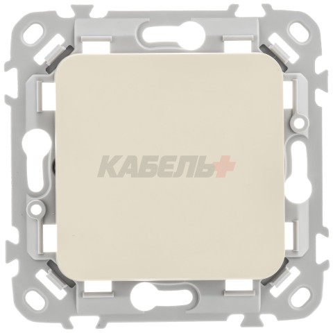 FLITE Выключатель 1-клавишный 10А ВС11-1-0-ФлСл сливочный IEK