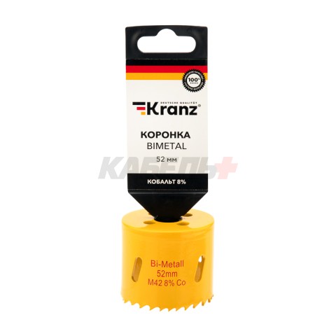 Коронка Bimetal 52мм KRANZ